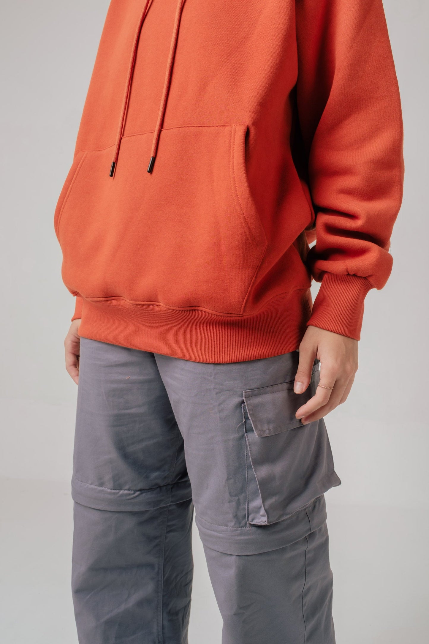 Relaxed Polyfleece Hoodie