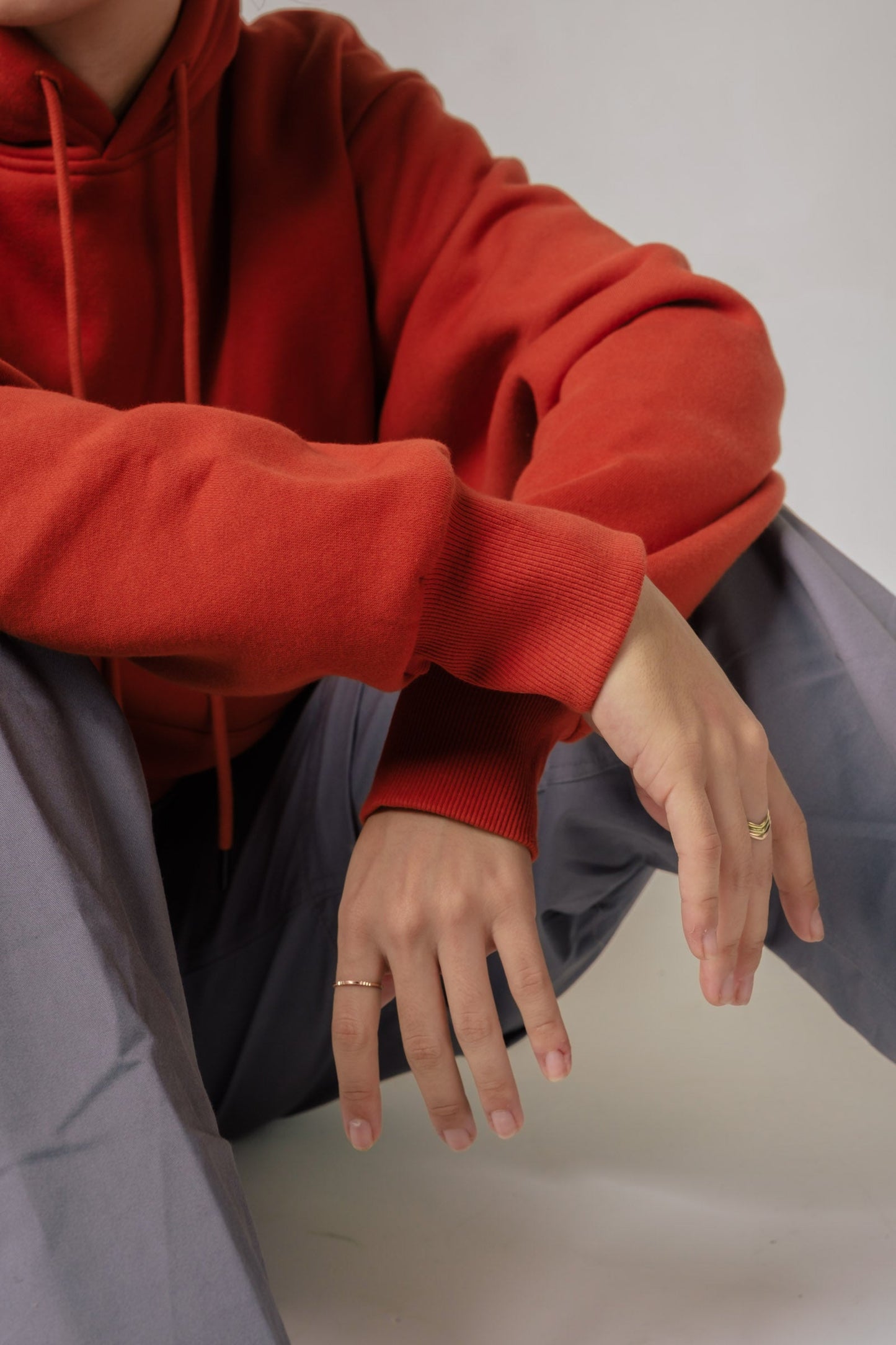 Relaxed Polyfleece Hoodie